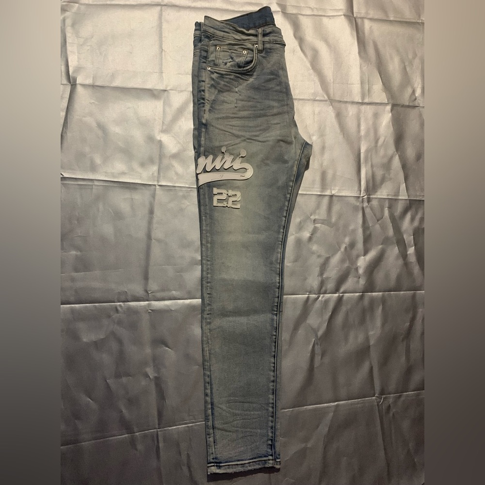 Blue Amiri Skinny Jeans